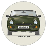 MG RV8 1993-95 (export version) Coaster 4